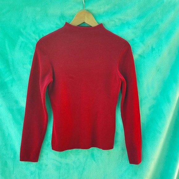 INC International Concepts Sweaters - Gorgeous vintage I.N.C. red mock turtleneck size medium